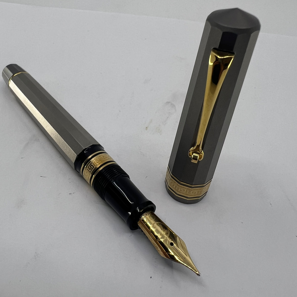 OMAS T-2 Titanium 75th Anniversary Limited Edition Fountain Pen  - Medium 18kt Gold  Nib