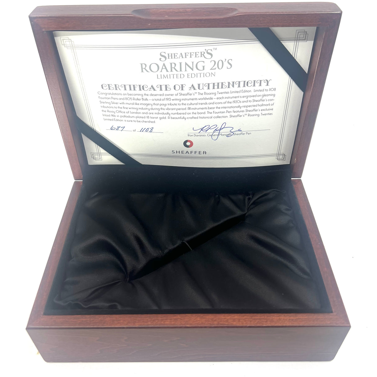 Sheaffer Roaring Twenties Sterling Silver Limited Edition Fountain Pen -  Medium 18kt Gold Nib