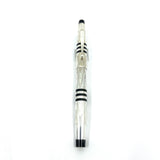 Cross 150th Anniversary Limited Edition Art Deco Sterling Silver Fountain Pen (1996)  -  Medium 18kt Gold Nib -  MINT Condition with Complete Original Packaging