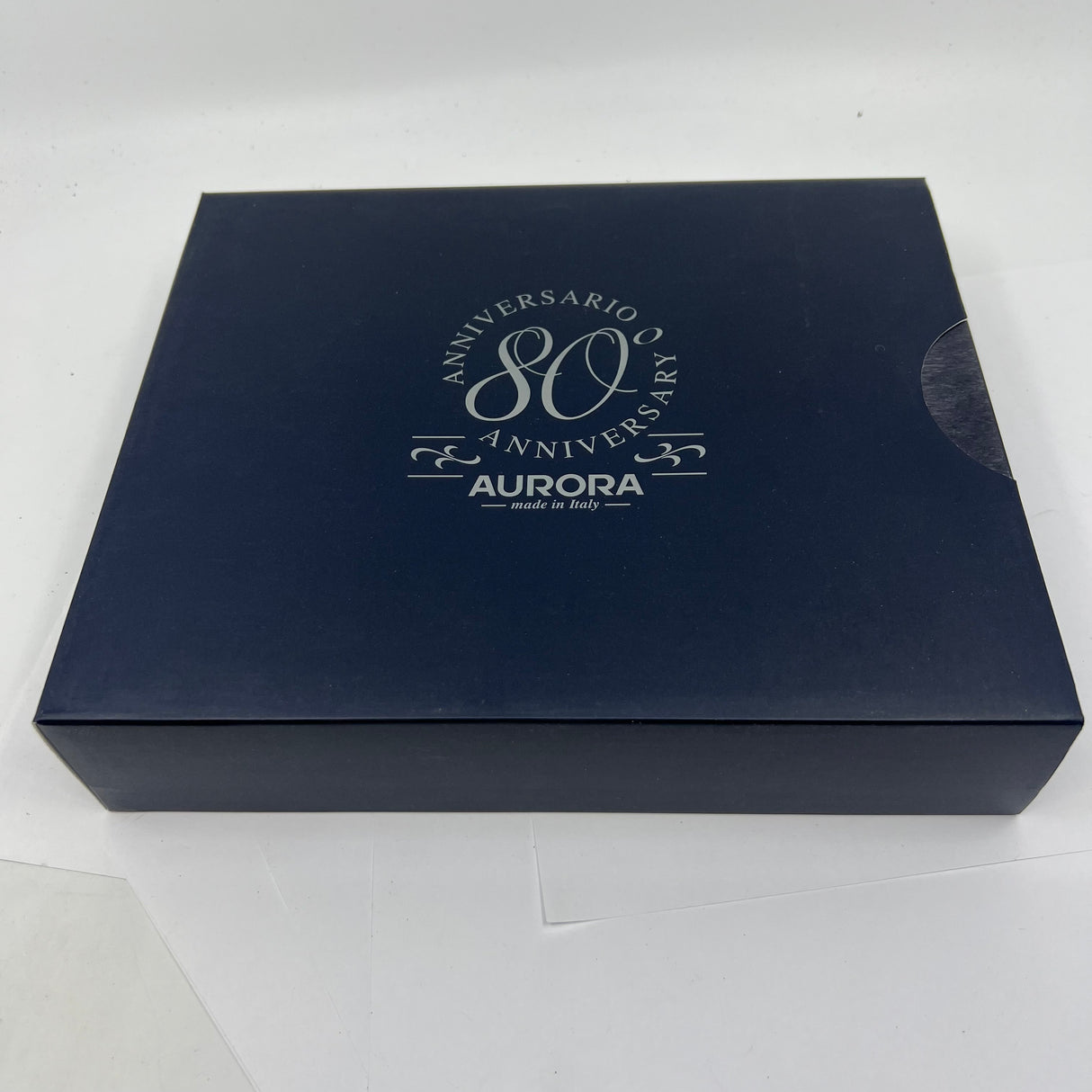 Aurora 80th Anniversary Sterling Silver Limited Edition Fountain Pen-Medium 18kt Gold Nib