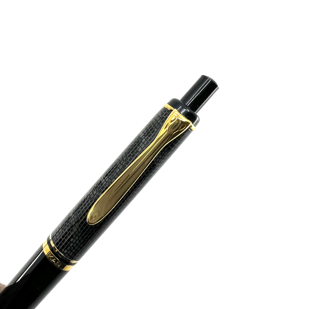 Pelikan Rare & Unusual K250 Ballpoint Pen - Resin Barrel In Gray Lizard Design/Black Cap