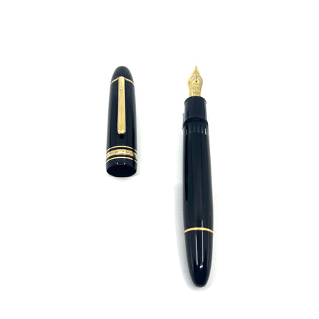 Montblanc Meisterstuck Black Resin #149 (Largest) Fountain Pen - Fine 18C Gold Nib
