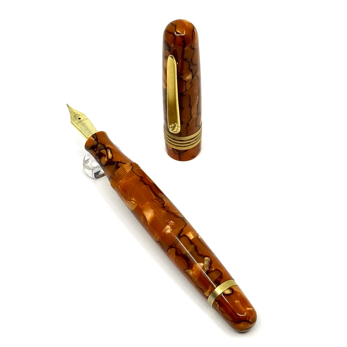 Stipula Etruria Valtiberina Alter Ego Celluloid Ltd Ed. Fountain Pen  - Fine 14kt Gold Nib