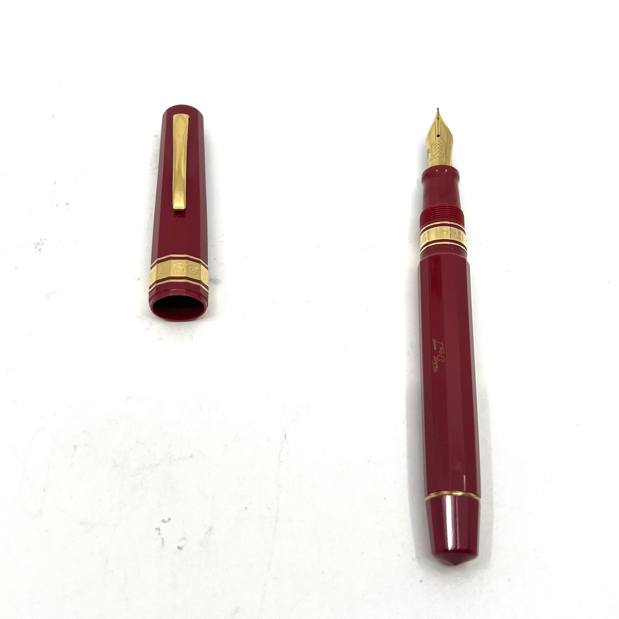 OMAS Francisco de Goya Tuscan Red Facetted Limited Edition Fountain Pen