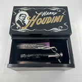 Krone Harry Houdini Limited Edition Fountain Pen   -  Medium 18kt Gold Nib  - With Authenticated Original Key Used by Houdini!