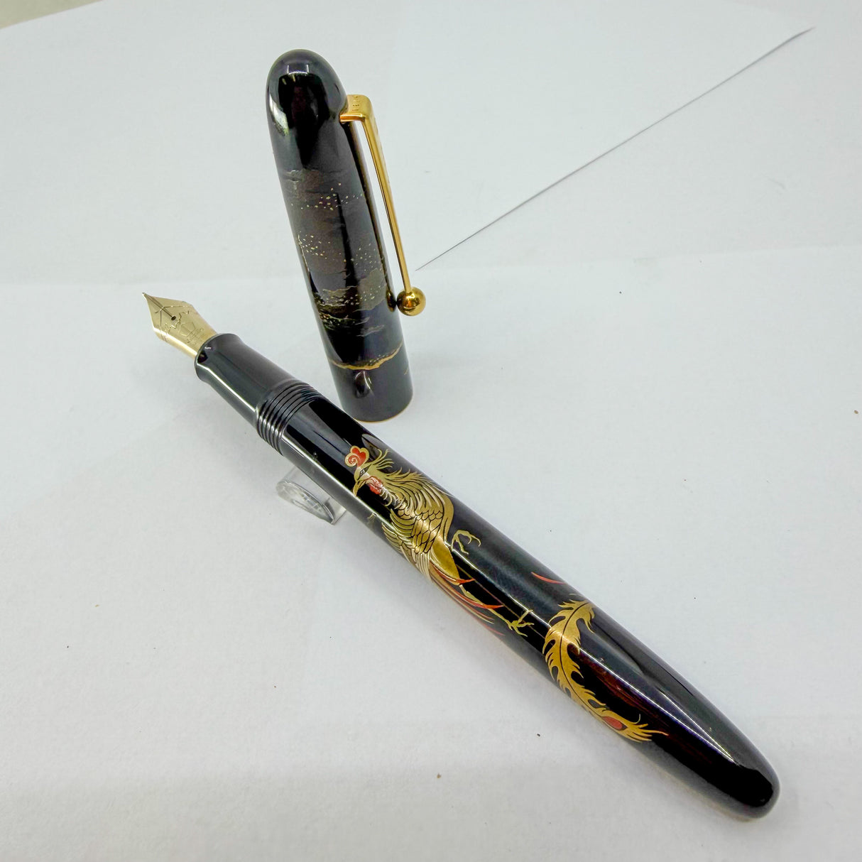 Namiki Nippon Art Chinese Phoenix Fountain Pen  - Medium 14kt Gold Nib