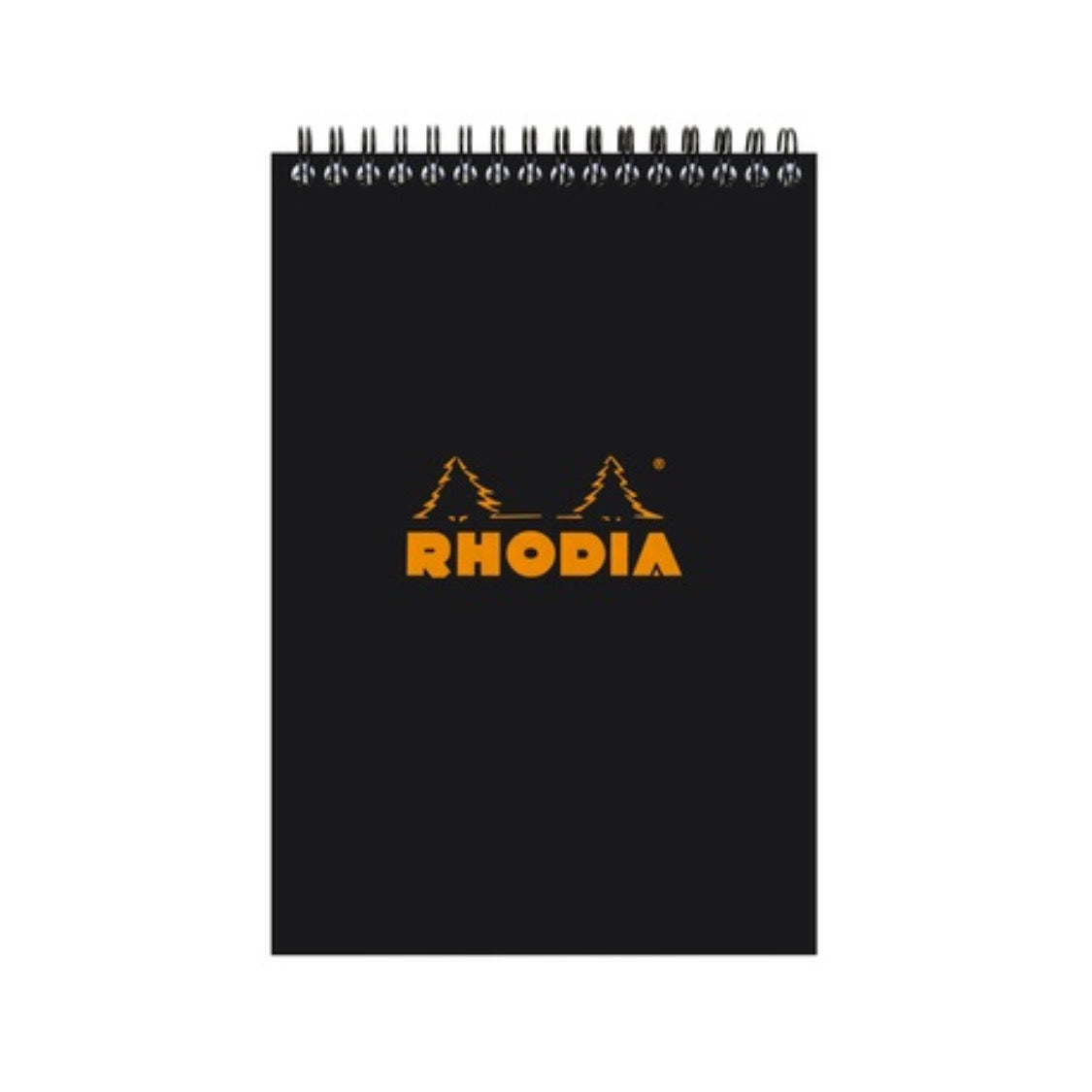 Rhodia Black Lined Top Wirebound 5.8 x 8.3in (6x 8 1/4)