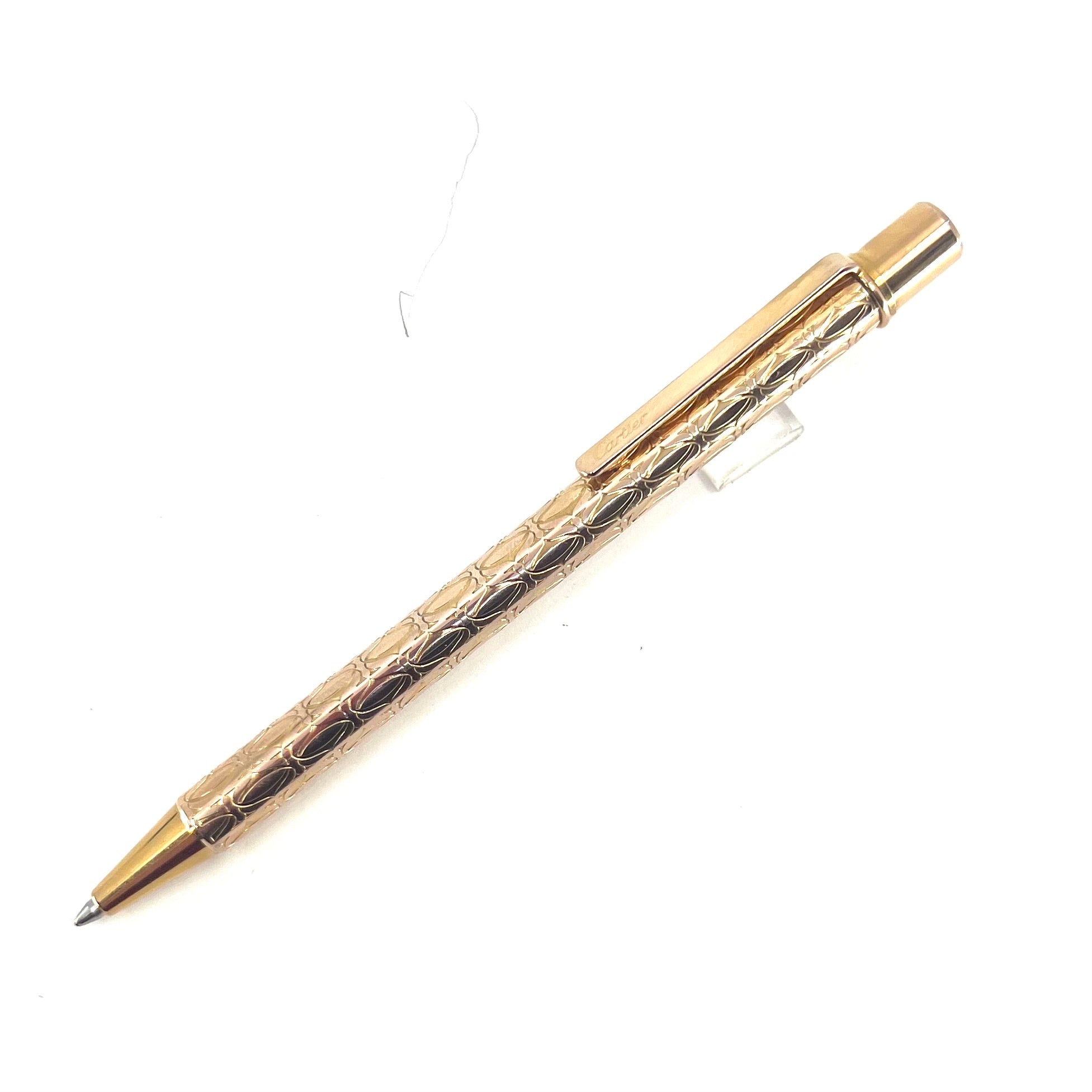 Cartier le must ボールペン ゴールド Cartier Must De Cartier Gold Plauqe Ballpoint Pen With Box