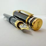 Cartier Black Trinity Fountain Pen - Medium 18kt Gold Nib