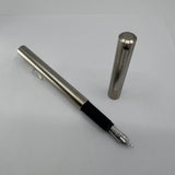 Porsche Design Slim Line Metal Fountain Pen   - Broad 18kt Gold  Nib