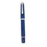 Pelikan Souveran Special Edition M605 Solid Blue Fountain Pen - Double Broad Oblique 14 kt Gold Nib