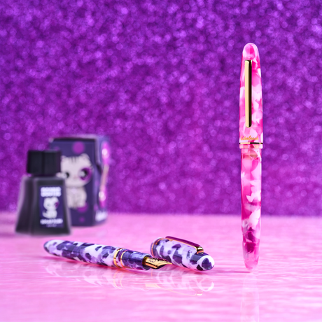 Esterbrook Estie Bestie Fountain Pen Bubble Gum Pink & Sugar Plum Purple Collection