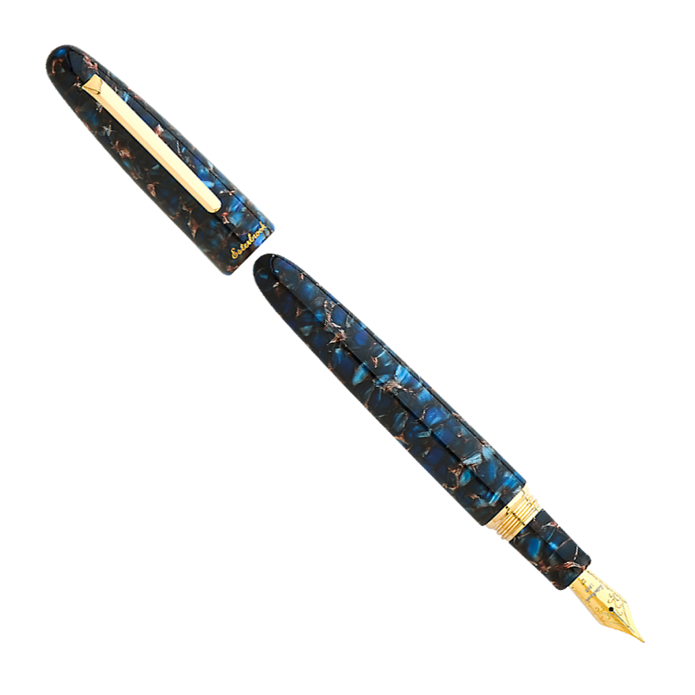 Esterbrook Estie Nouveau Bleu Nouveau Bleu with Gold Trim - Oversize - Fountain Pen