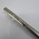 Yard-O-Led Viceroy Standard Barley Sterling  Silver .925  Fountain Pen - Medium 18kt Gold Nib