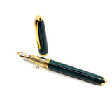 Cartier Blue-Green Woodgrain Ebonite Limited Edition Fountain Pen