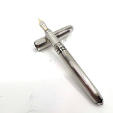 Cartier Platinum-Plated Art Deco Fluted Limited Edition Fountain Pen