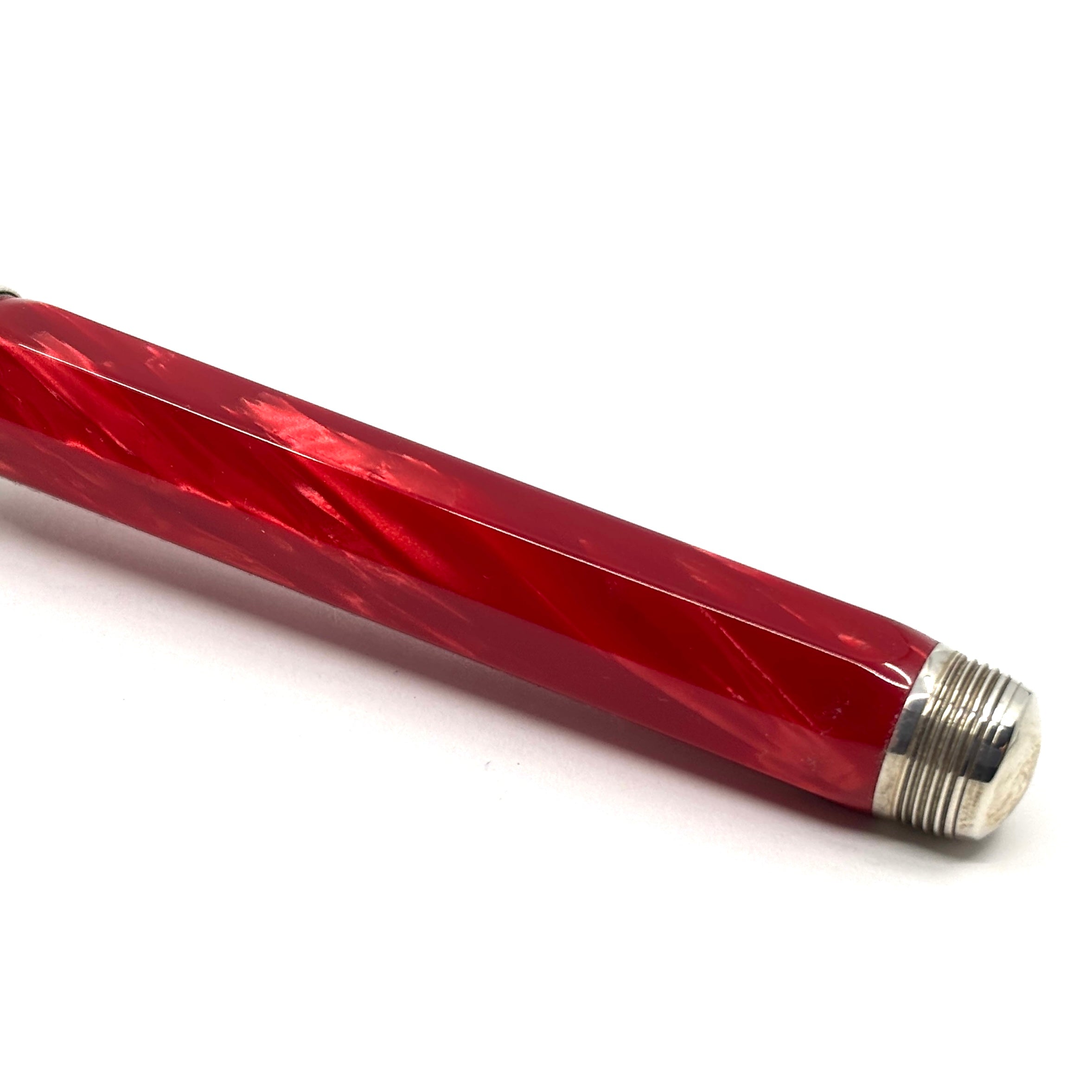 Montegrappa Symphony Lustrous Red Celluloid Octagonal Fountain Pen