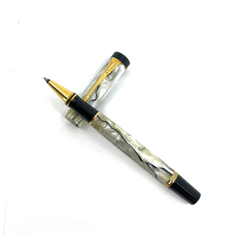 Parker Duofold Pearl & Black Rollerball