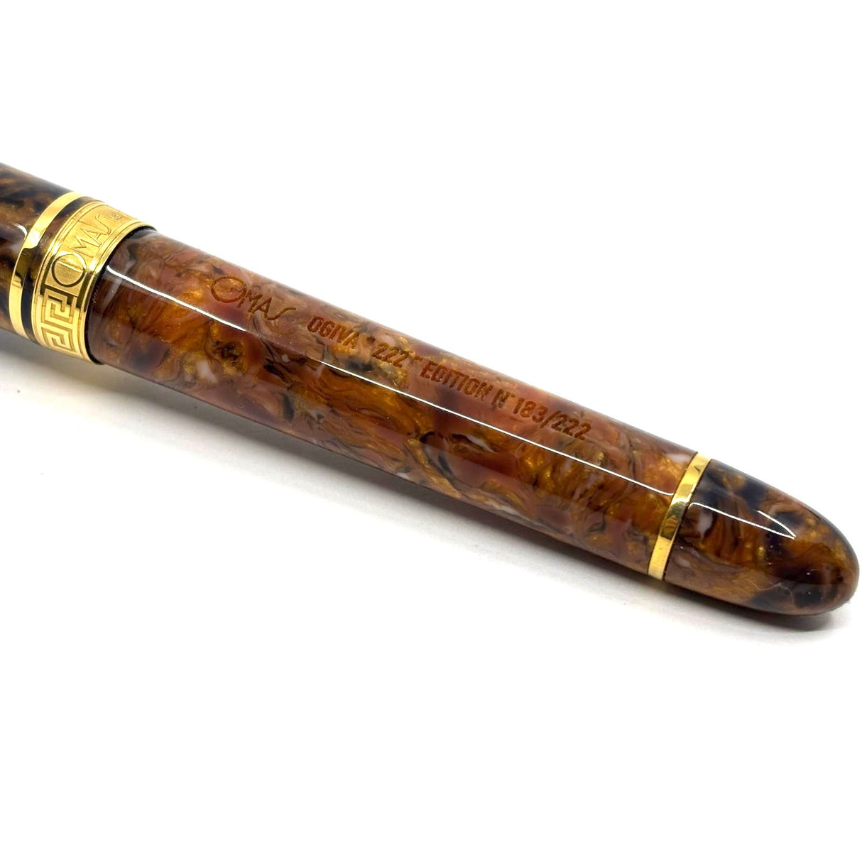 OMAS Gran Ogiva "222" Celluloid Blue Saffron Limited Edition Fountain Pen