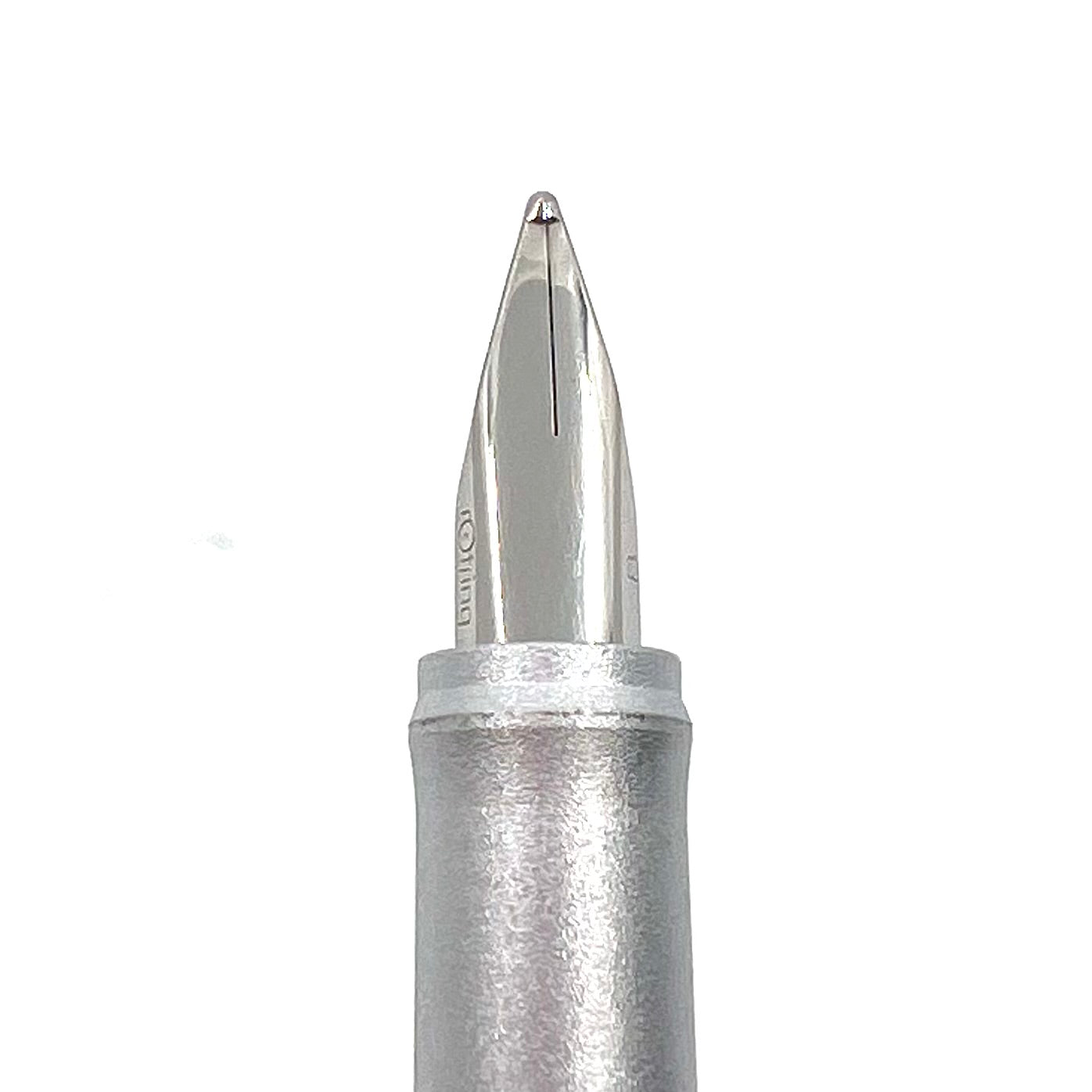 Rotring #600 Silver Gray Hexagonal Metal Fountain Pen – Fountain