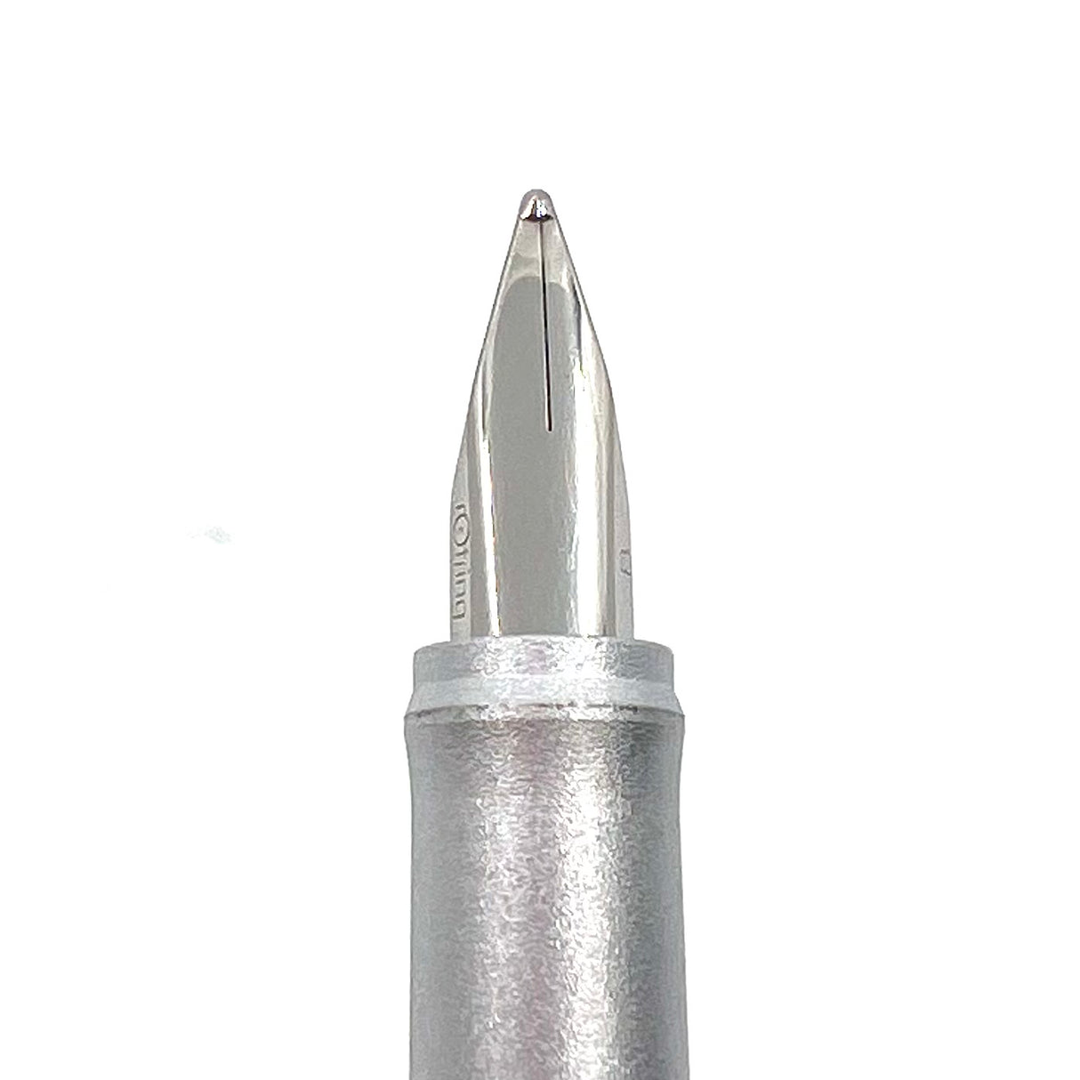 Rotring #600 Silver Gray Hexagonal Metal Fountain Pen