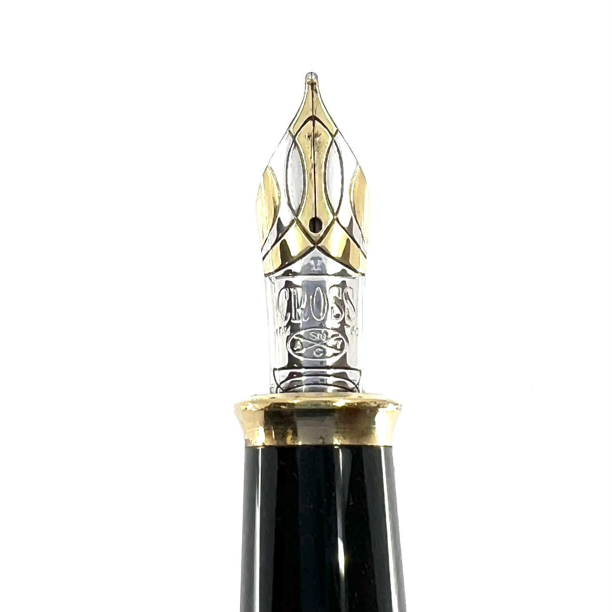 Cross Townsend Green Jade Gold dust 22K  Fountain Pen - Circa 1990