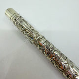 Yard-O-Led Beautifully Engraved Sterling Silver Victorian Grand Rollerball