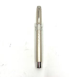 Waterman Silver Tone Perspective Fountain Pen with a Line Design at Different Angles