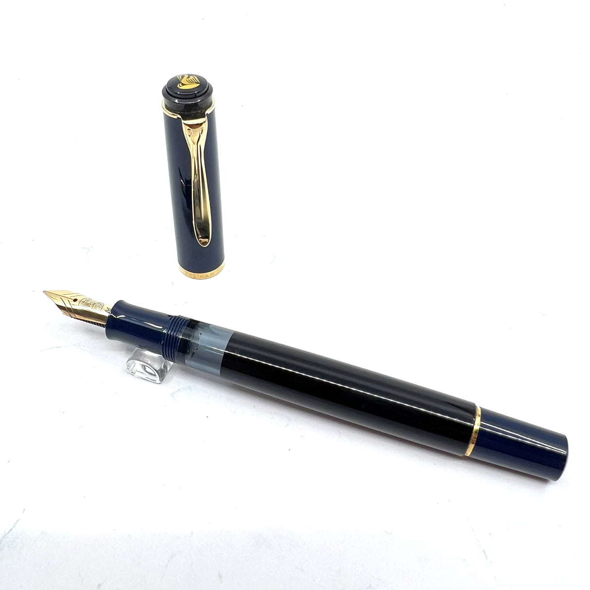 Pelikan M250 Dark Blue Cap/Black Barrel Fountain Pen