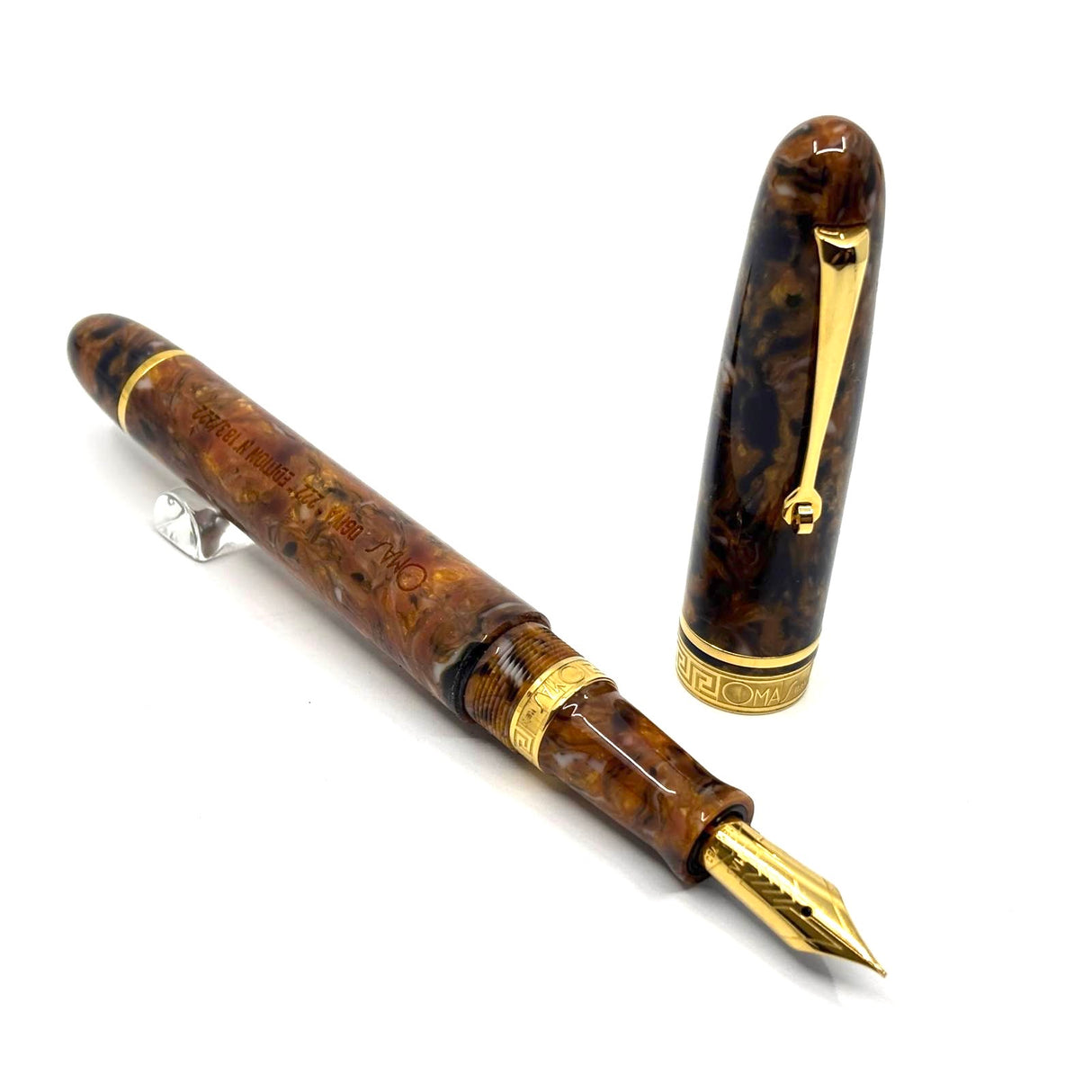 OMAS Gran Ogiva "222" Celluloid Blue Saffron Limited Edition Fountain Pen