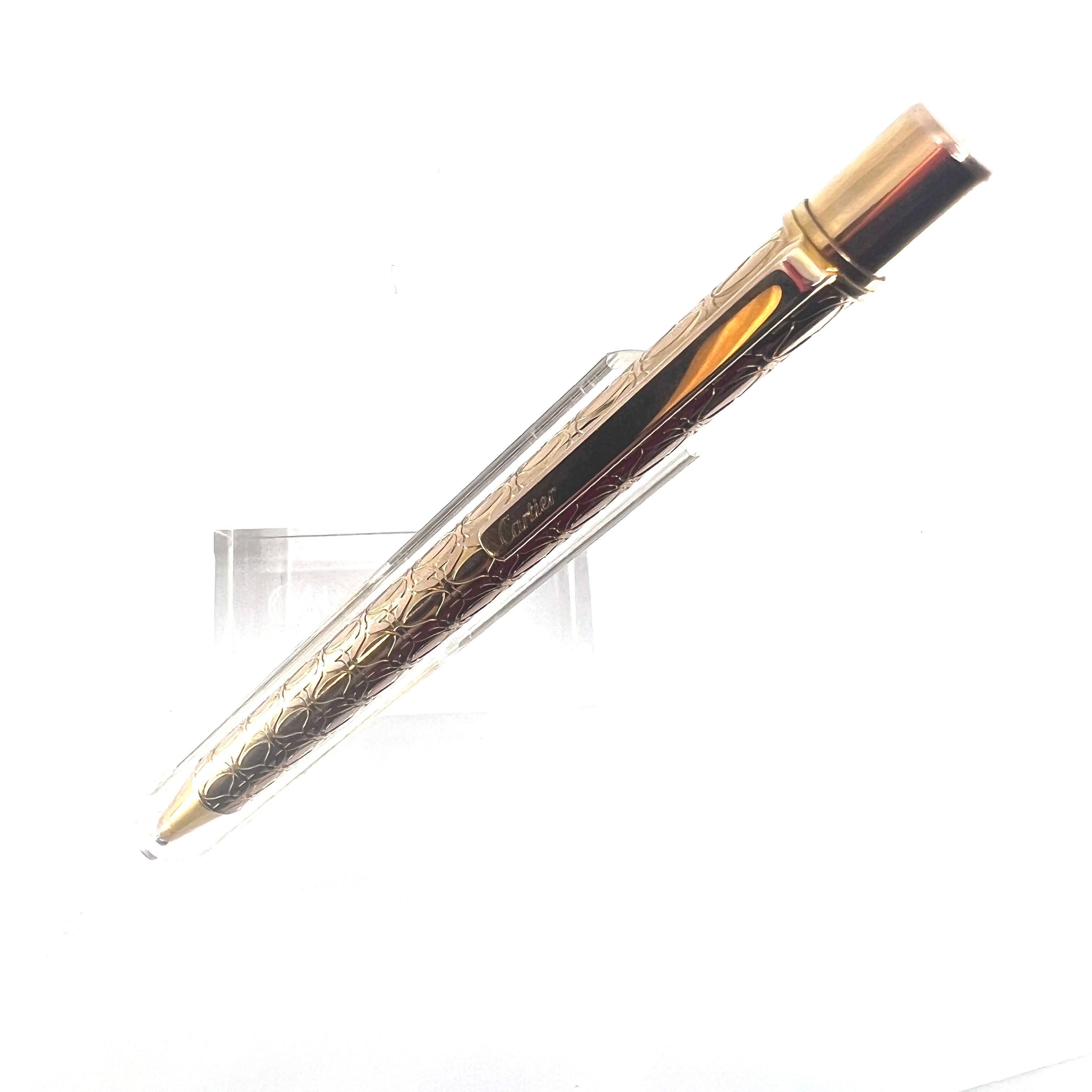 Cartier Must Ballpoint Pen with Gold-Plated 