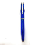 Pelikan K605 Marine Bright Blue Transparent Ballpoint Pen - Platinum Plated Trim