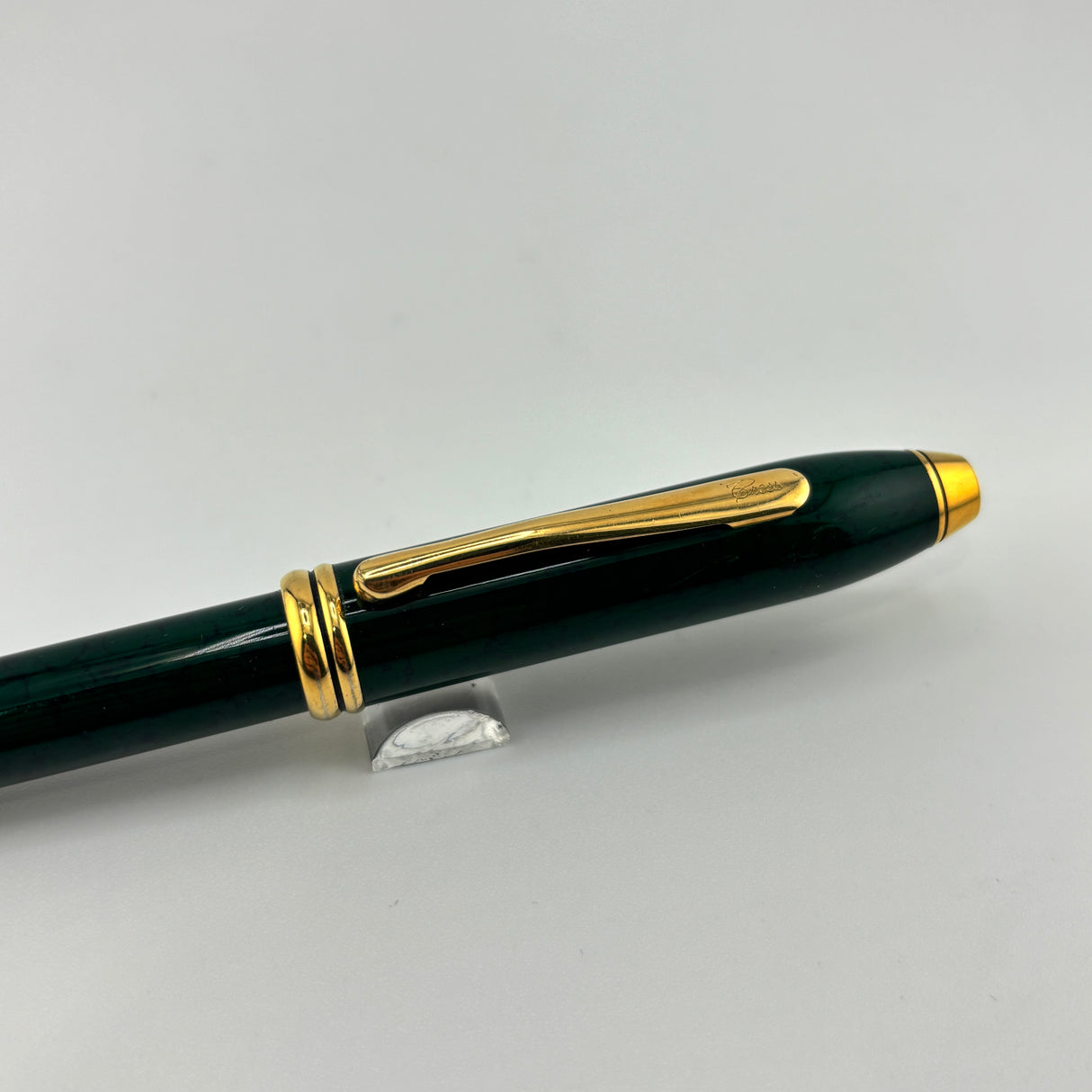Cross Townsend Dark Green Gold trim and clip  - Roller Ball