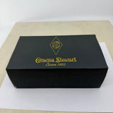 Conway Stewart Striped Ivory Finish Fountain Pen - Italic Fine 18kt Gold Nib