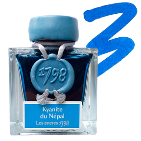 Herbin Ink 1798 Kyanite du Nepal Blue with Silver