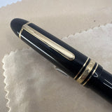 Montblanc Meisterstuck #146 LeGrand Black Fountain Pen   -  Very Flexible Fine 14kt Gold Nib