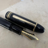 Montblanc Meisterstuck #146 LeGrand Black Fountain Pen   -  Very Flexible Fine 14kt Gold Nib