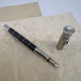 Graf von Faber-Castell Classic Grenadilla Wood Anello Fountain Pen - Fine 18 Kt Gold Nib