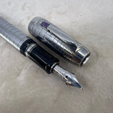 Montblanc Boheme Steel Noir Fountain Pen   -  Medium 18kt Gold Nib