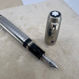 Montblanc Boheme Steel Noir Fountain Pen   -  Medium 18kt Gold Nib