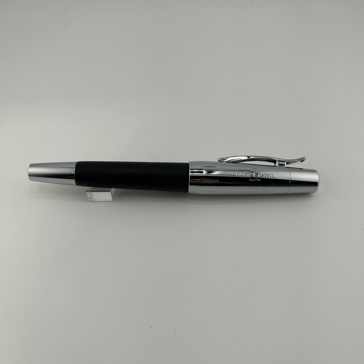 Graf Von Faber Castell E Motion Chrome And Wood - Fountain Pen