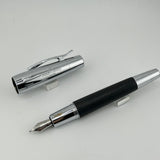 Graf Von Faber Castell E Motion Chrome And Wood - Fountain Pen