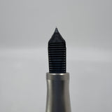 Porsche Design Tec Flex Woven Stainless Steel Barrel Fountain Pen  - Fine 18 Kt Gold Nib