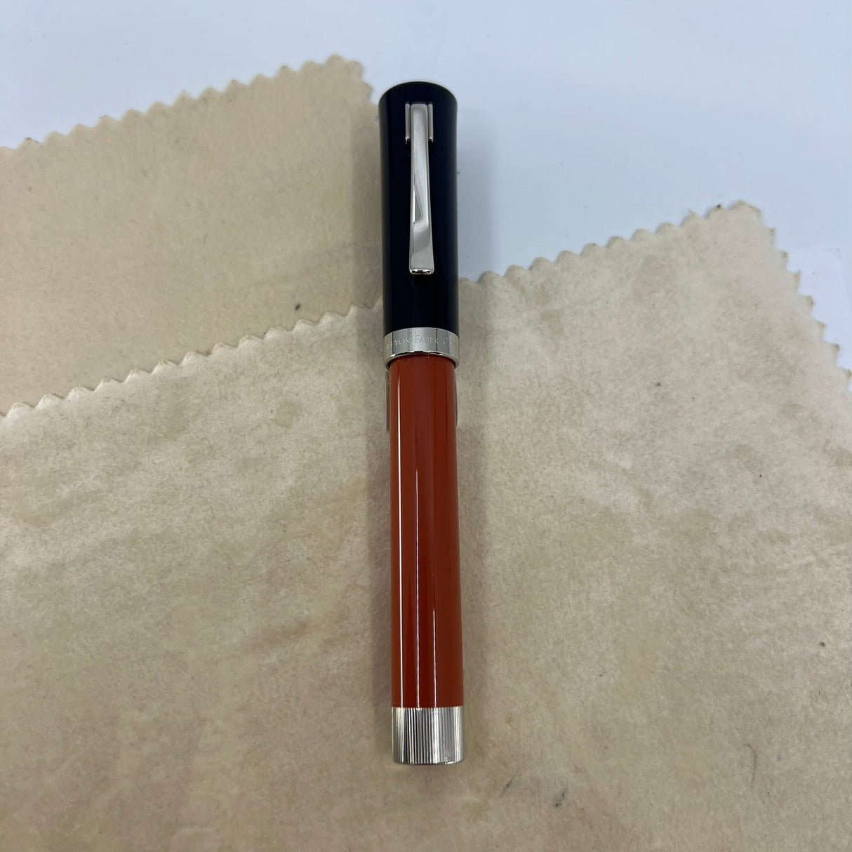 Graf von Faber Castell Intuition Black & Terra (Orange) Fountain Pen  -  Fine 18kt Gold Nib