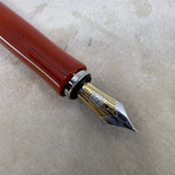 Graf von Faber Castell Intuition Black & Terra (Orange) Fountain Pen  -  Fine 18kt Gold Nib