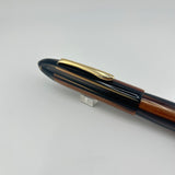 Ranga Pen India Torpedo Huge Pen Beautiful Brown Marble - Fountain Pen