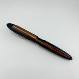 Ranga Pen India Torpedo Huge Pen Beautiful Brown Marble - Fountain Pen