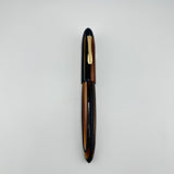Ranga Pen India Torpedo Huge Pen Beautiful Brown Marble - Fountain Pen