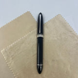 OMAS Oversized Blue/Black #360 Triangulated Fountain Pen - Medium 18kt Gold Nib