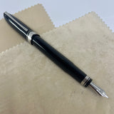 OMAS Oversized Blue/Black #360 Triangulated Fountain Pen - Medium 18kt Gold Nib